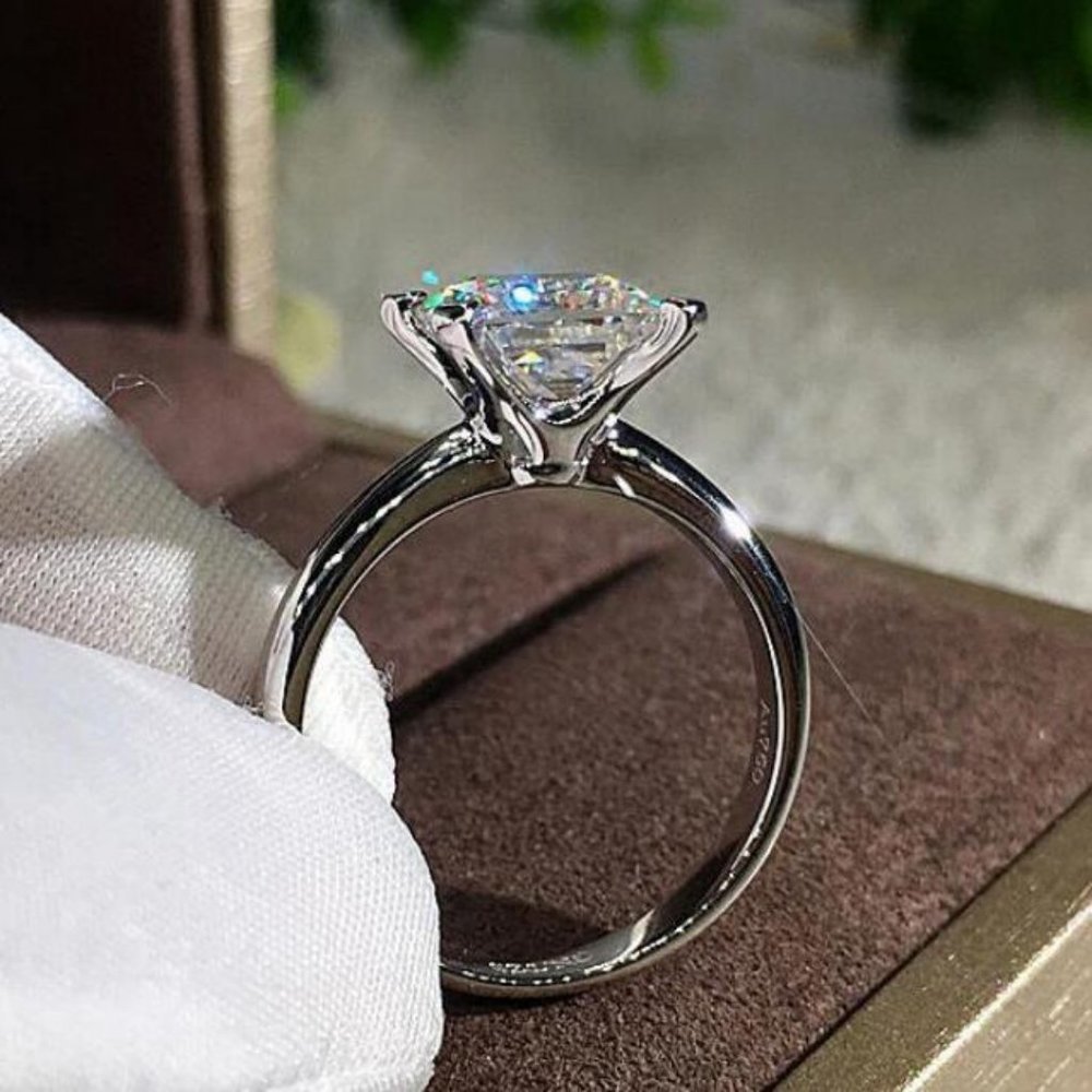 *NEW 2ct Princess Cut Solitaire Diamond Ring - Picture 3 of 4